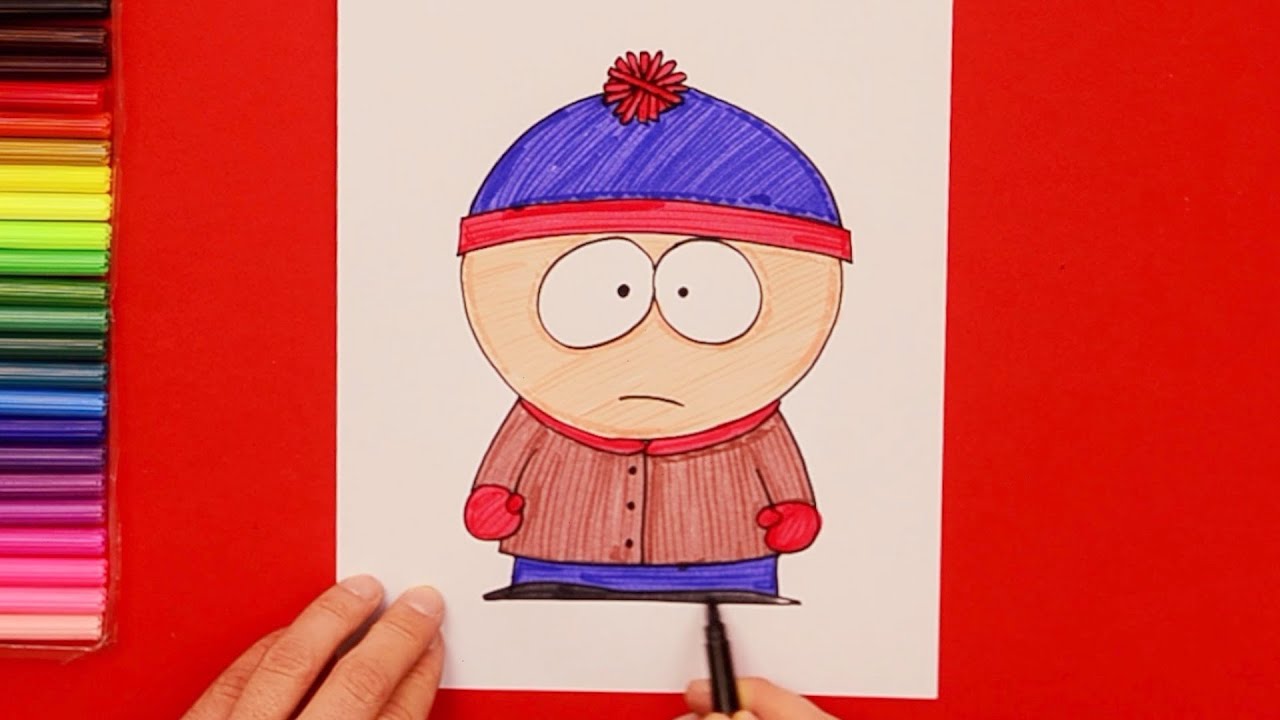 How to draw stan arsh south park characters