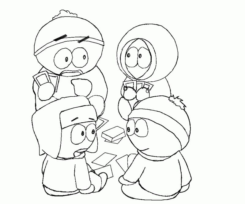 South park coloring pages pictures free printable