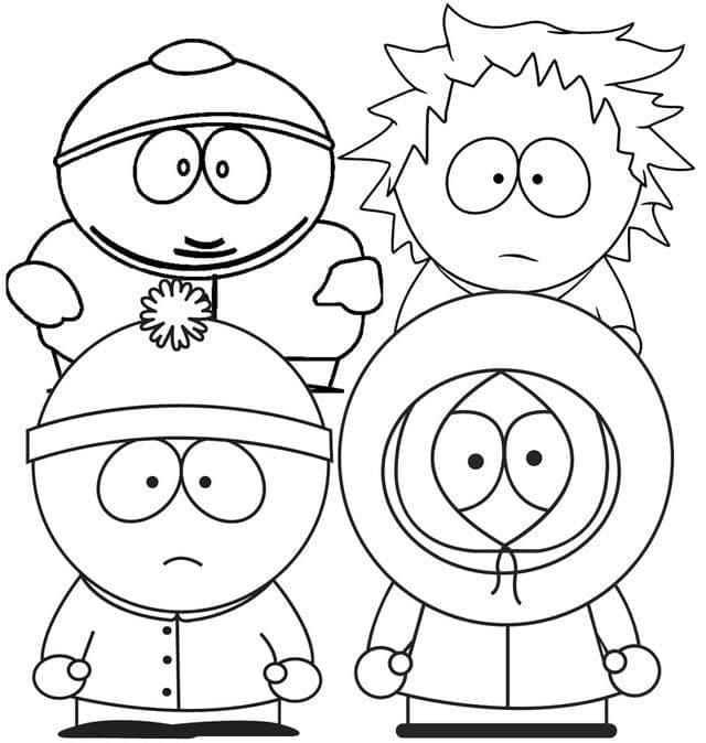 South park coloring pages