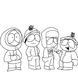 I drew the south park boys by yoshifan on