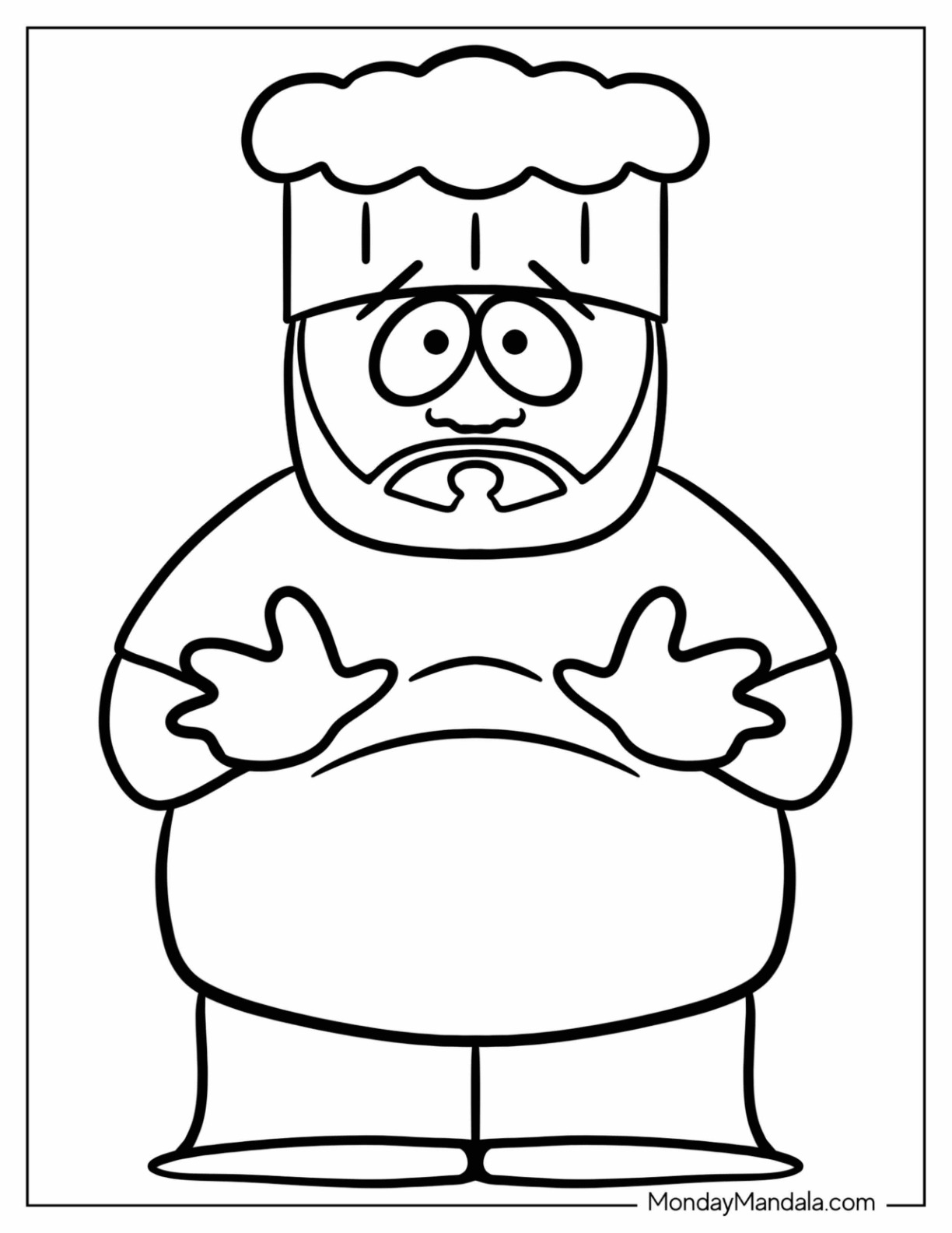 South park coloring pages free pdf printables