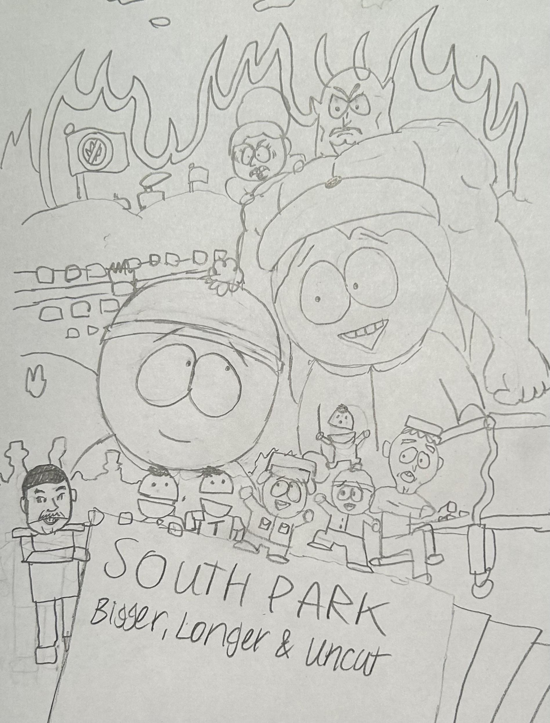 I got to do the south park movie of poster rsouthpark