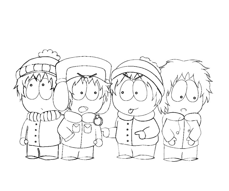 Coloring page south park cartoons â printable coloring pages