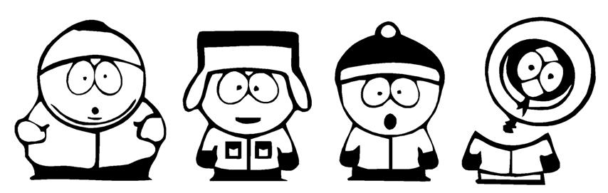 South park cartoons â free printable coloring pages