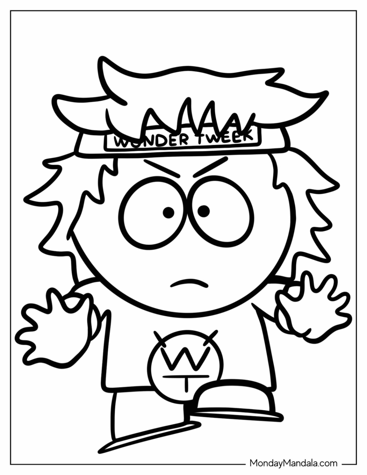 South park coloring pages free pdf printables