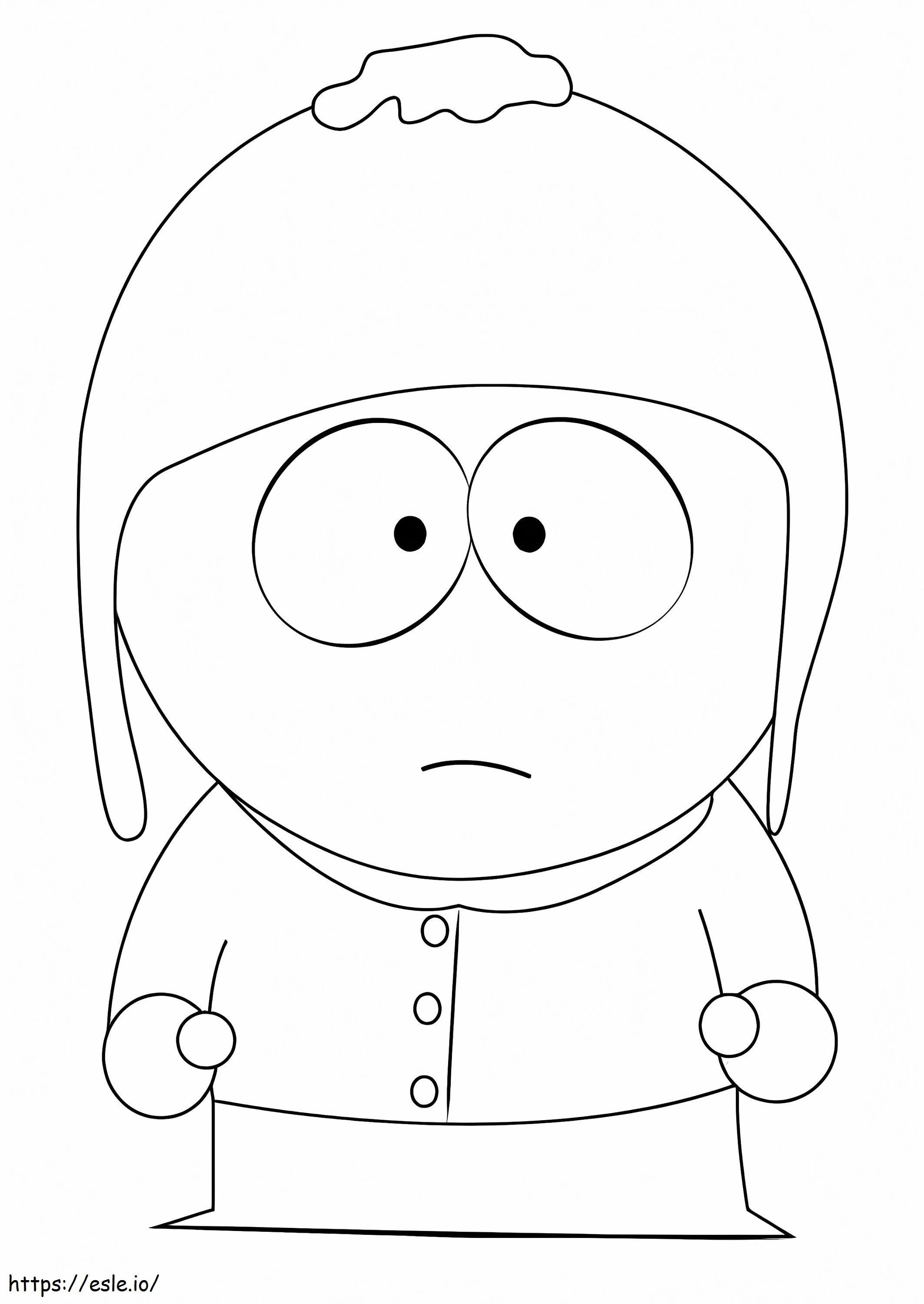 Craig tucker de south park coloring page