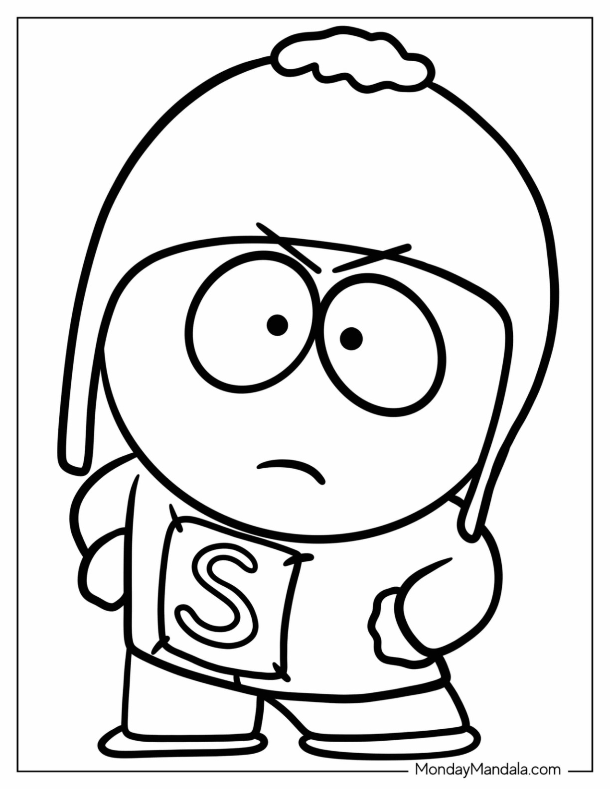 South park coloring pages free pdf printables