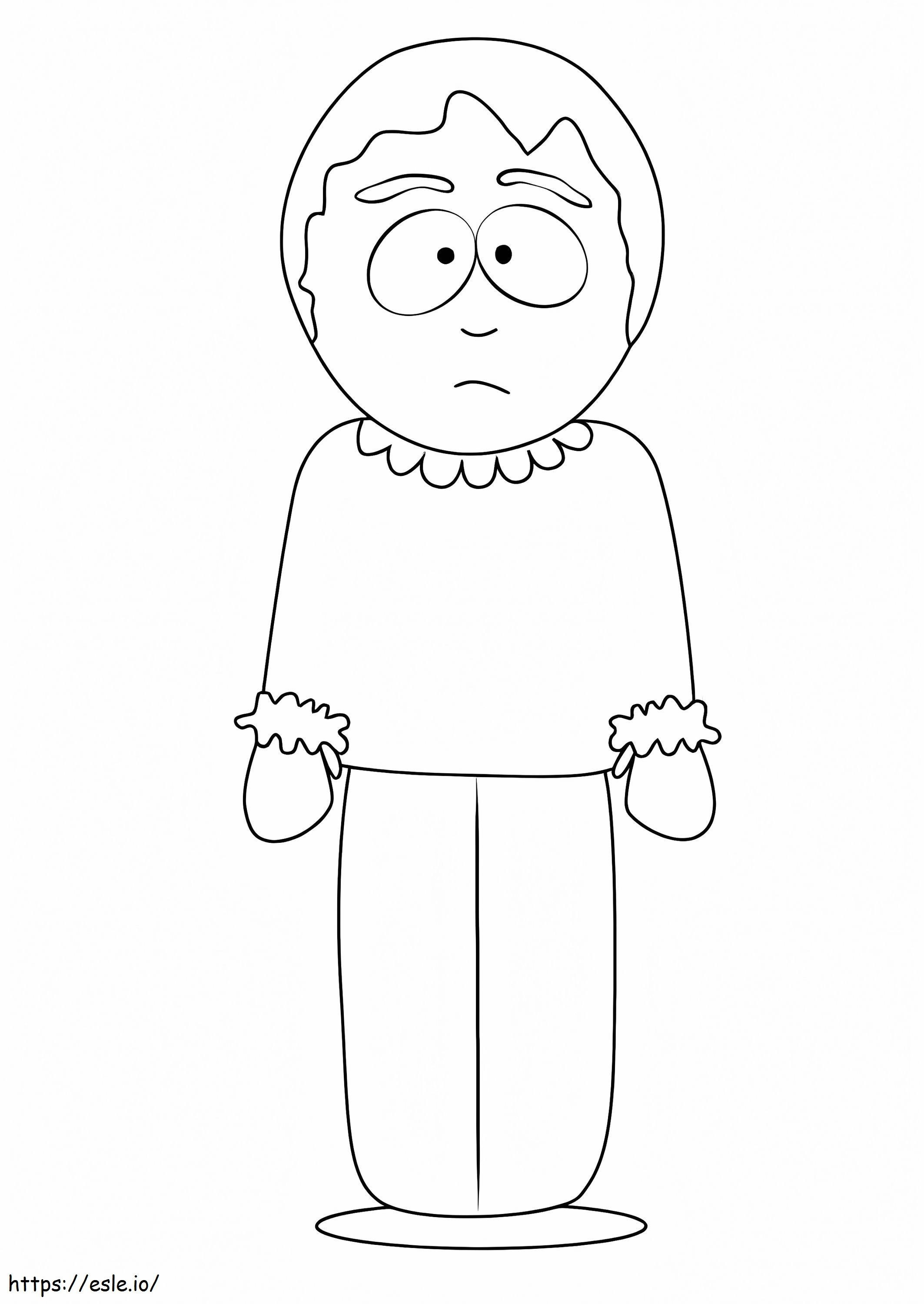 Sharon marsh de south park coloring page