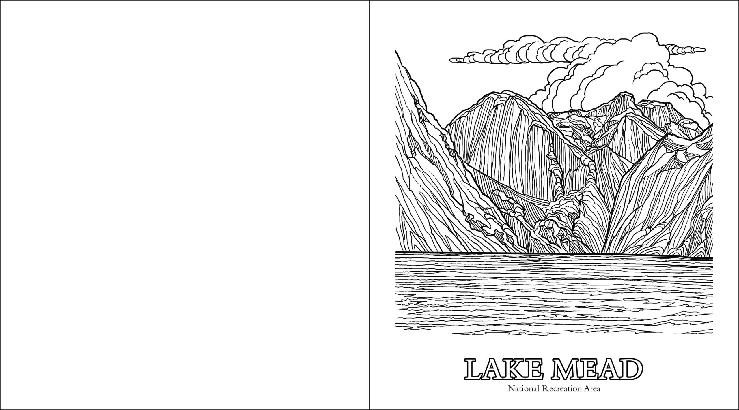 The parks of the southwest adult coloring book