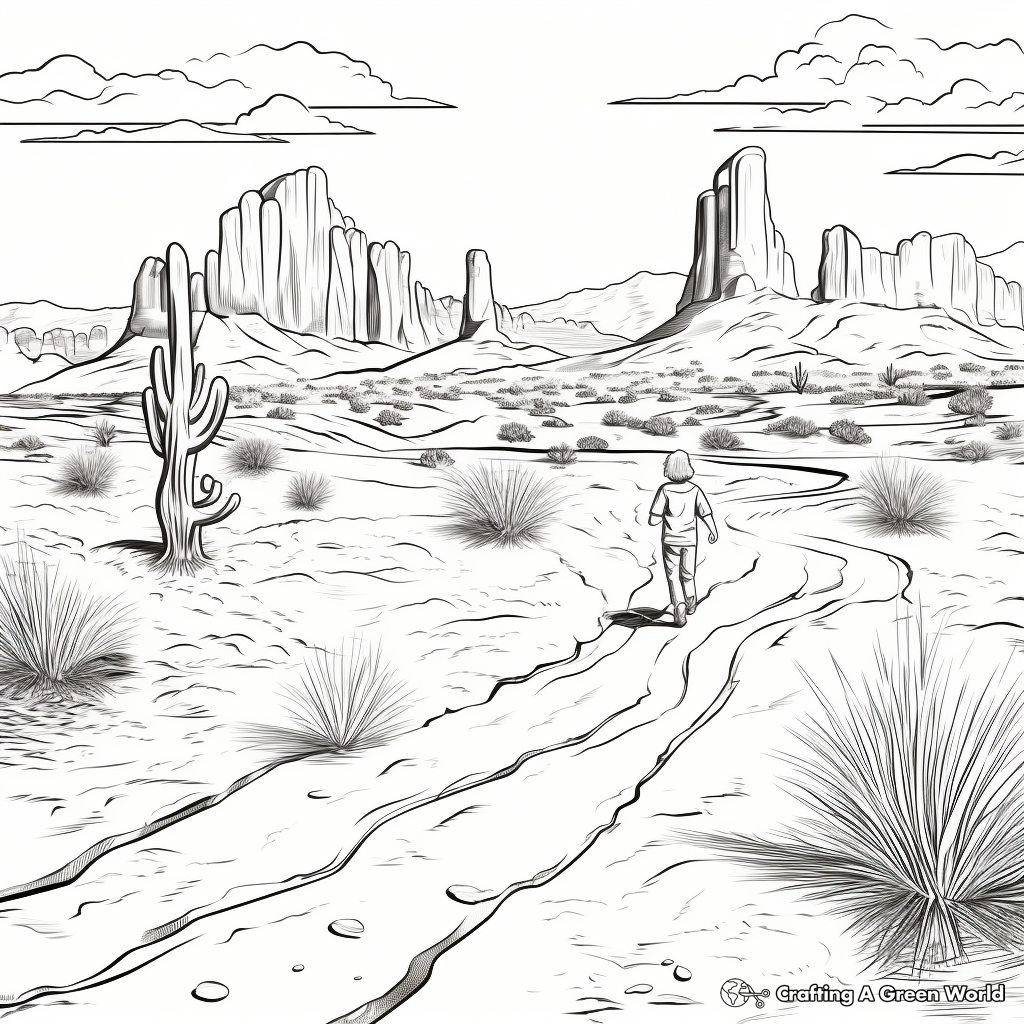 Desert coloring pages