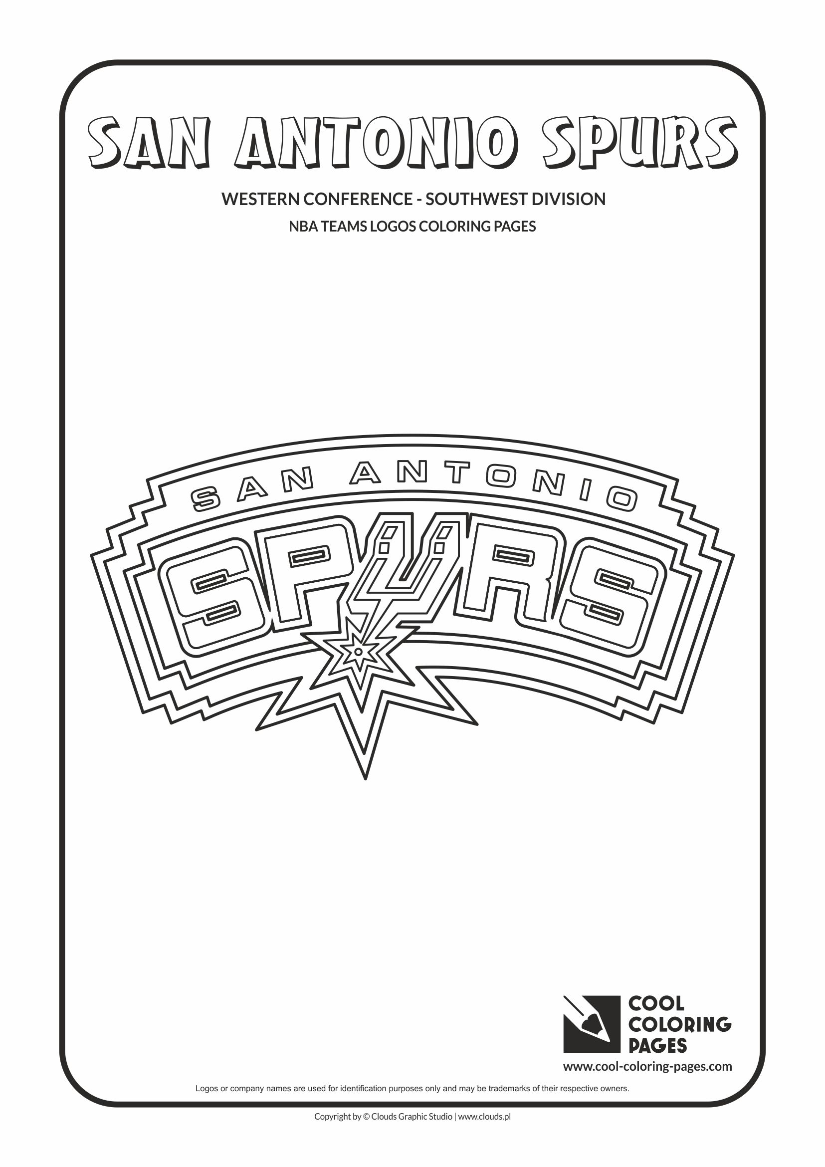 Cool coloring pages san antonio spurs