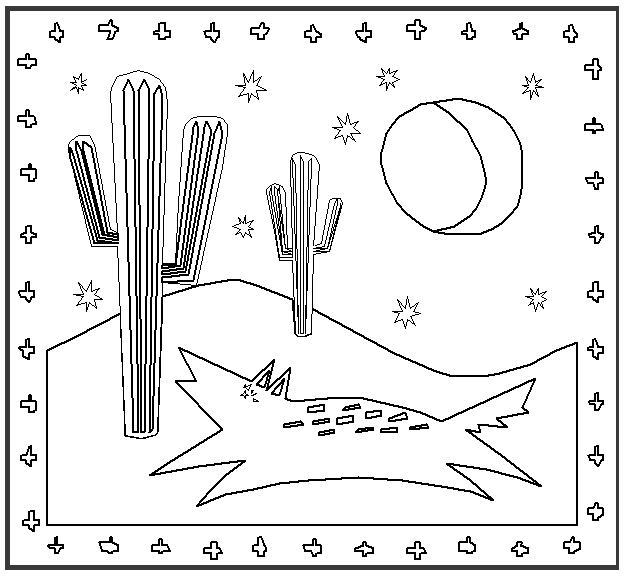 Southwest native american coloring page