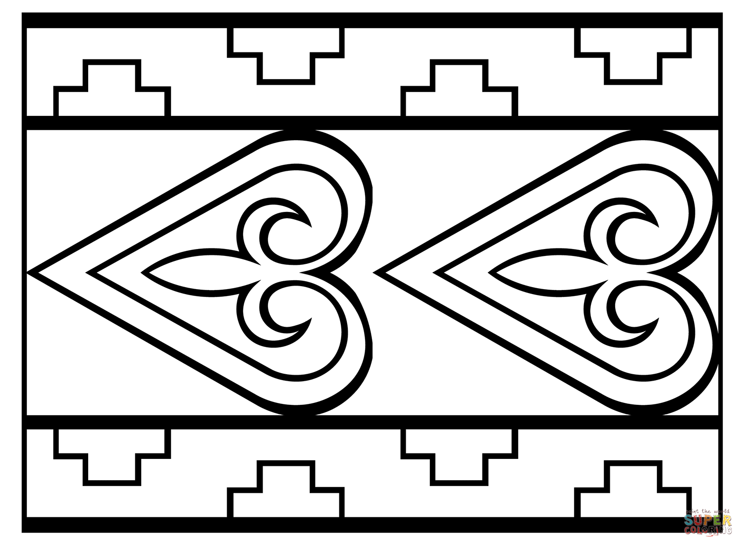 Th century pattern design coloring page free printable coloring pages