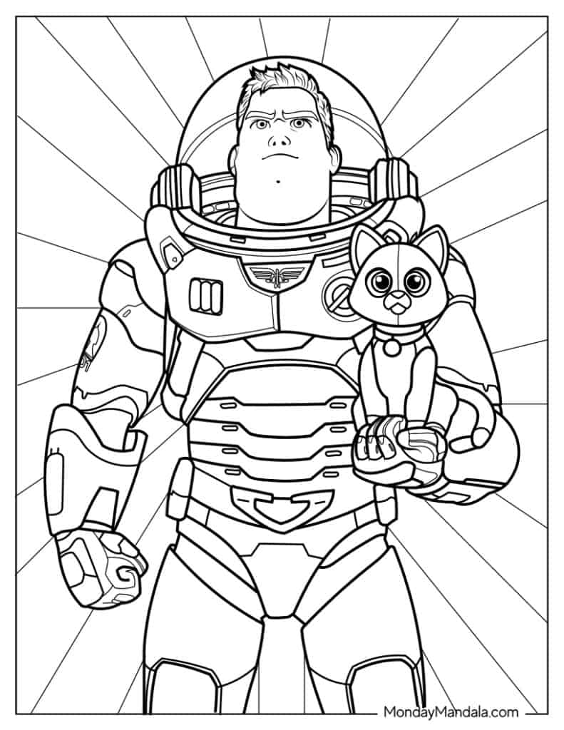 Buzz lightyear coloring pages free pdf printables