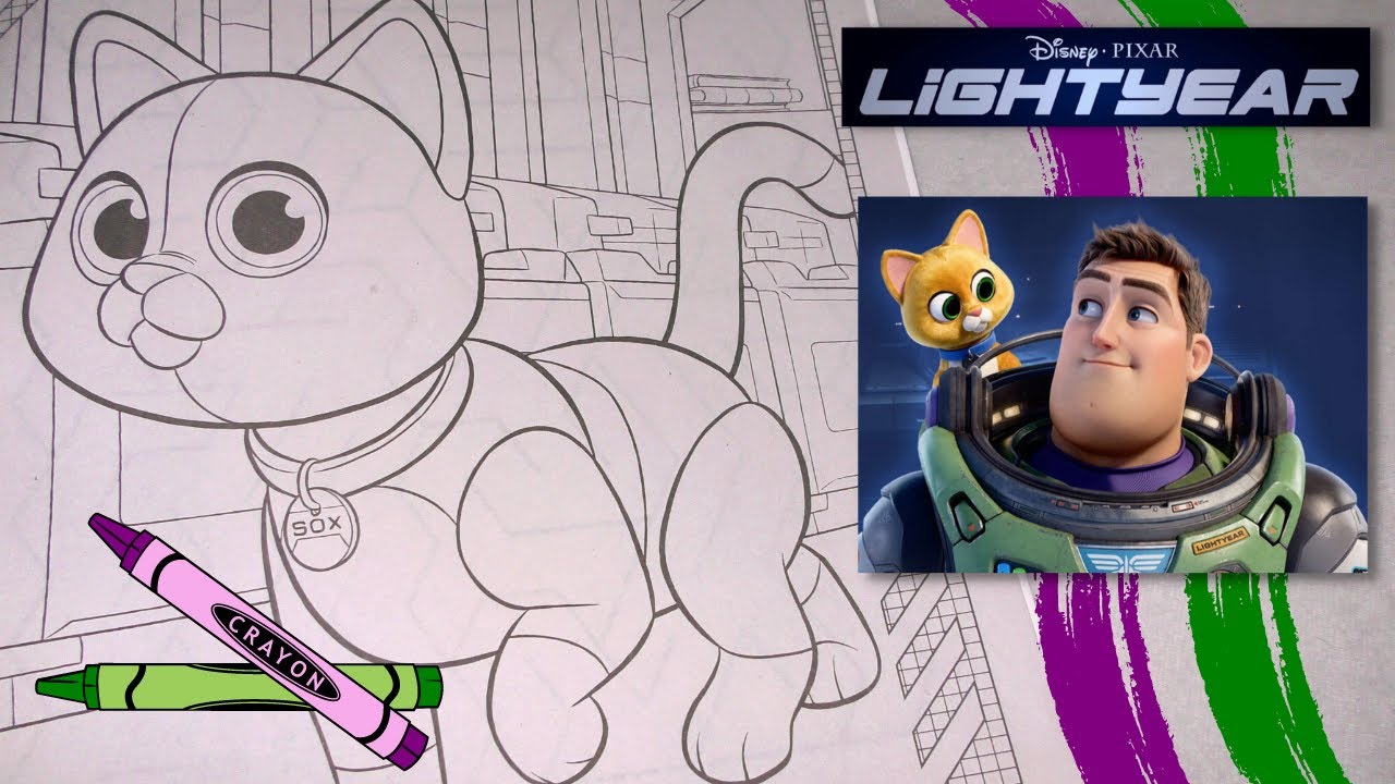 Coloring soxlightyear coloring new disney pixar lightyear jumbo coloring activity bookyes toys