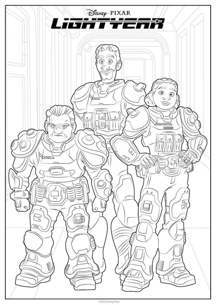 Lightyear coloring pages