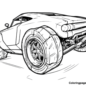 Rocket league coloring pages printable for free download