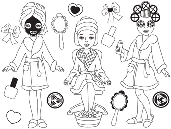 Spa girls clipart