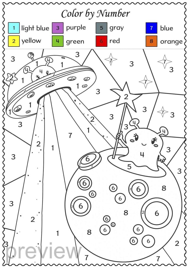 Space printables for kids activities worksheets color by number space busy book preschool activities space units preschool