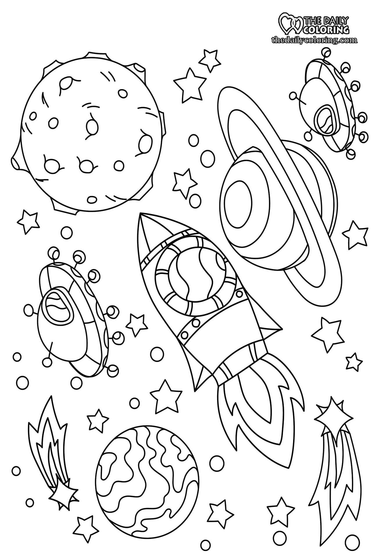 Space coloring pages rfreecoloringpages