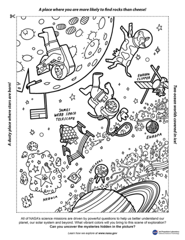 A place where you are more likely to find rocks than cheese coloring page free printable coloring pages