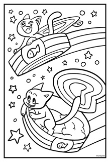 Space and astronomy free coloring pages