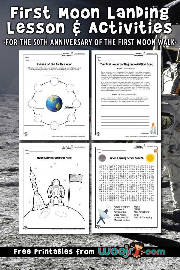 The first moon landing lesson plan activities for kids woo jr kids activities childrens publishing