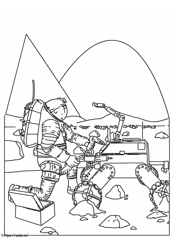 Space exploratn coloring pages