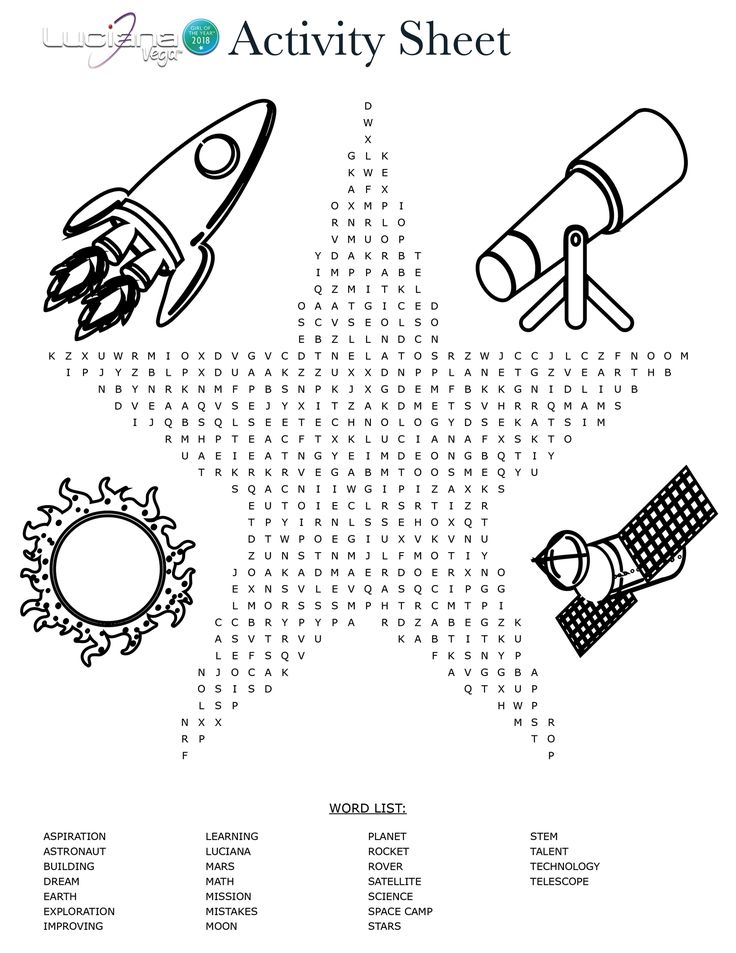 Luciana vega activty sheet with word search and coloring pictures americangirl space coloring pages activity sheets vegas activities