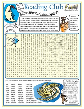 Space wordsearch tpt