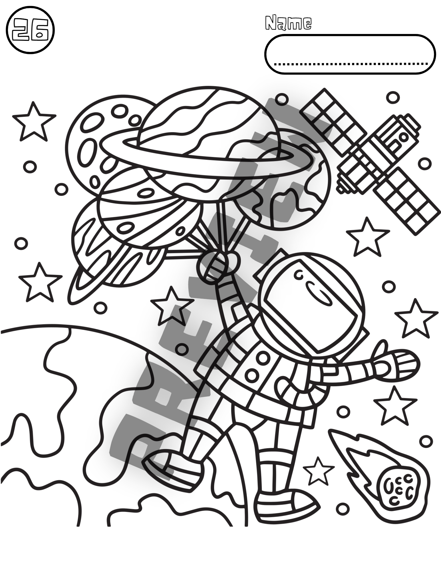 Space kids coloring pages astronaut ufo planets coloring pages v aprilue made by teachers