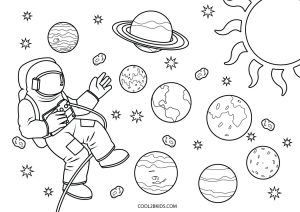 Free printable space coloring pages for kids