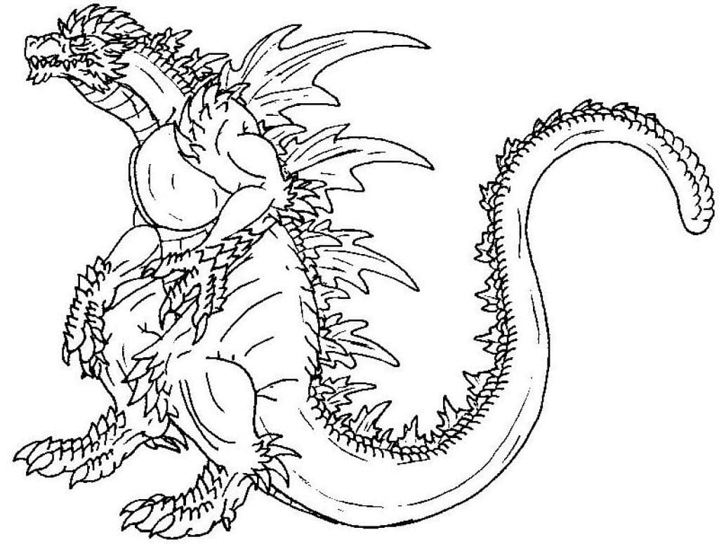 Godzilla coloring pages printable for free download