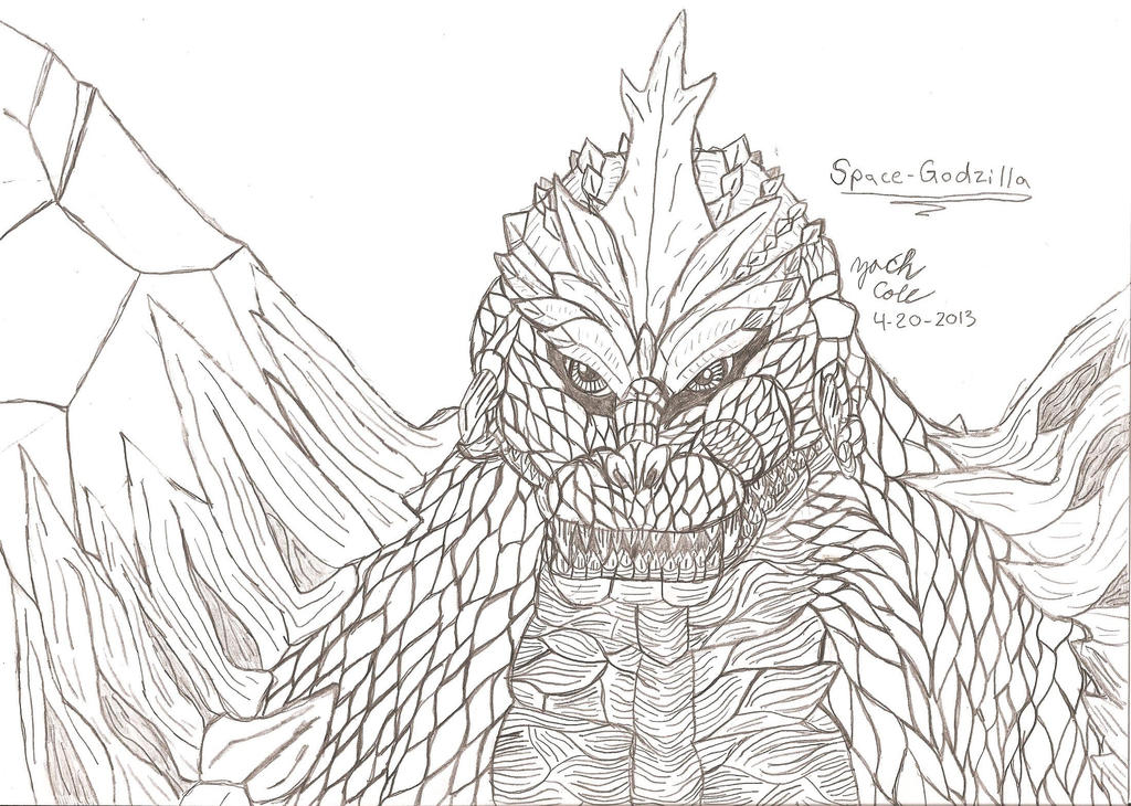 Spacegodzilla by critterzach on