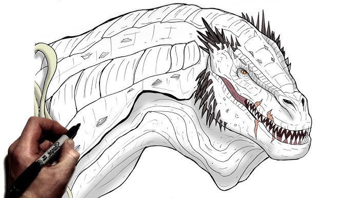 How to draw space godzilla step by step onsterverse