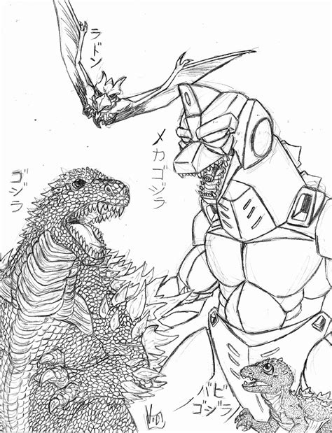 Space godzilla louring pages