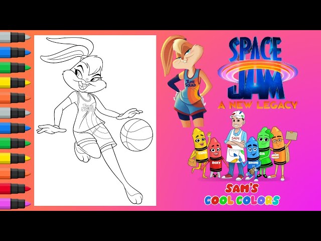 Coloring lola bunny space ja space ja coloring book pages sas cool colors