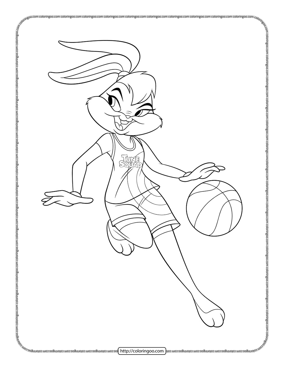 Space jam lola bunny coloring pages bunny coloring pages coloring pages coloring book pages