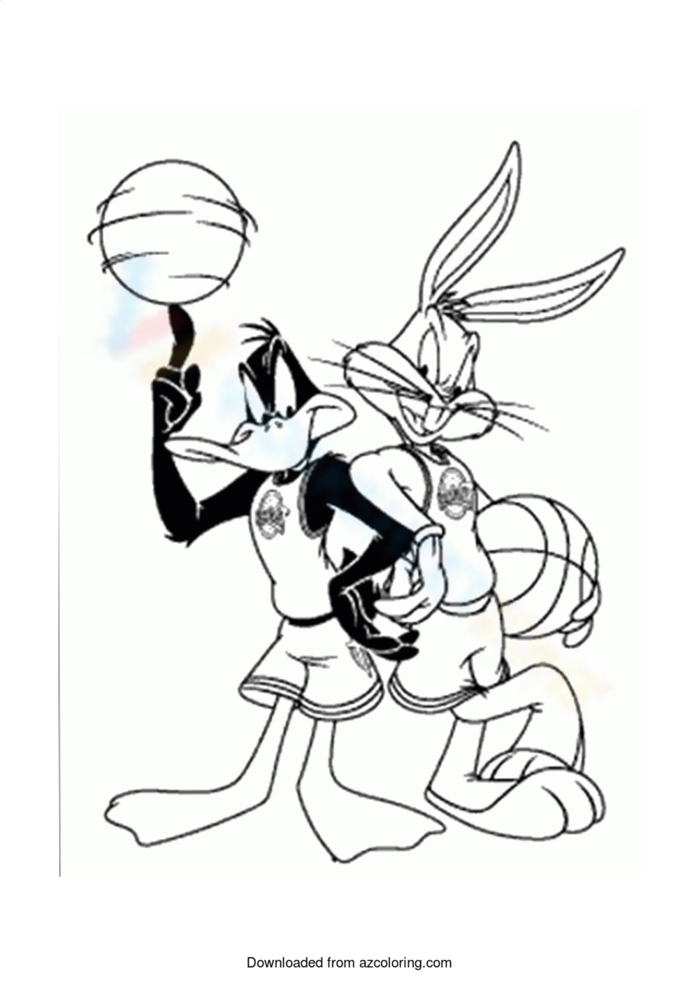 Free printable space jam coloring pages for kids