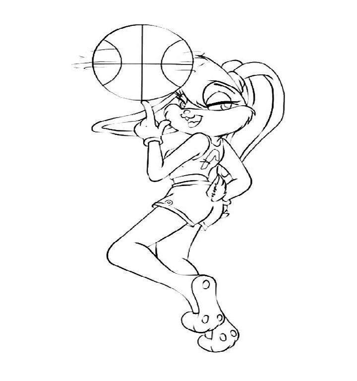 Space jam coloring pages