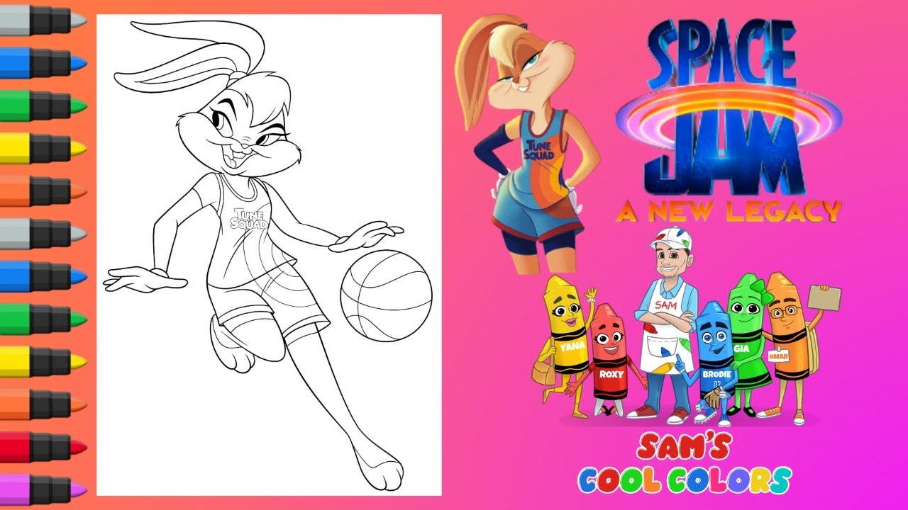 Coloring lola bunny space ja space ja coloring book pages sas cool colors