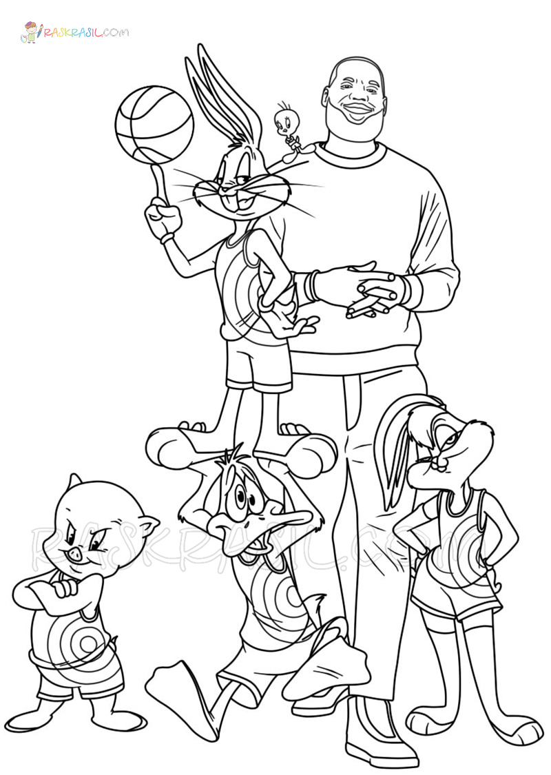 Space jam a new legacy coloring pages new pictures free printable