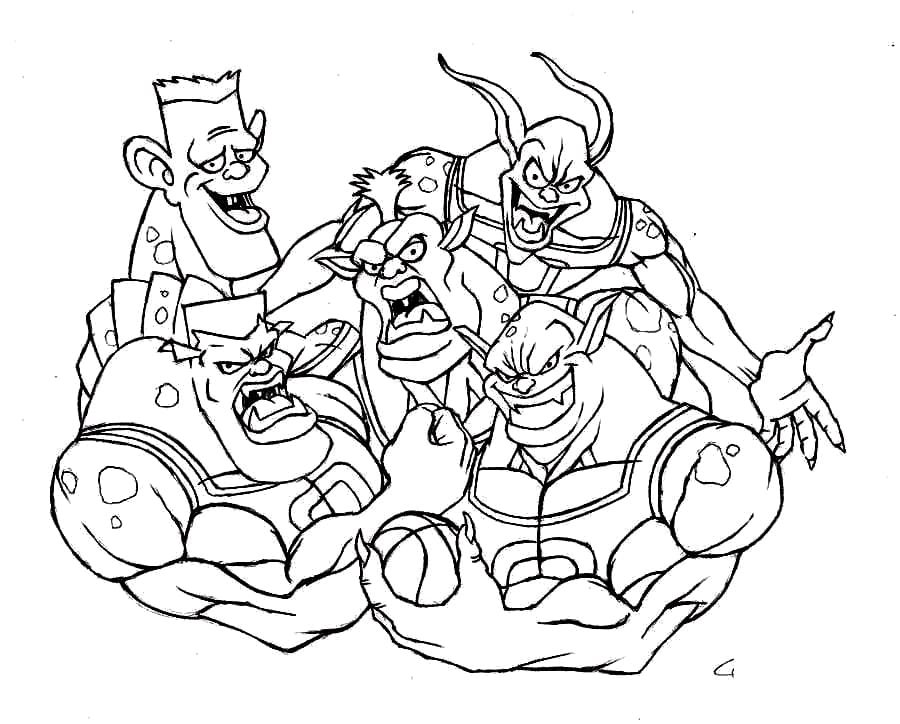 Space jam coloring pages printable for free download