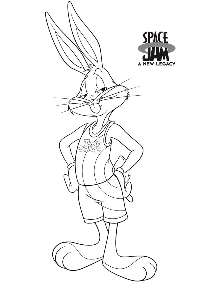 Space jam coloring pages