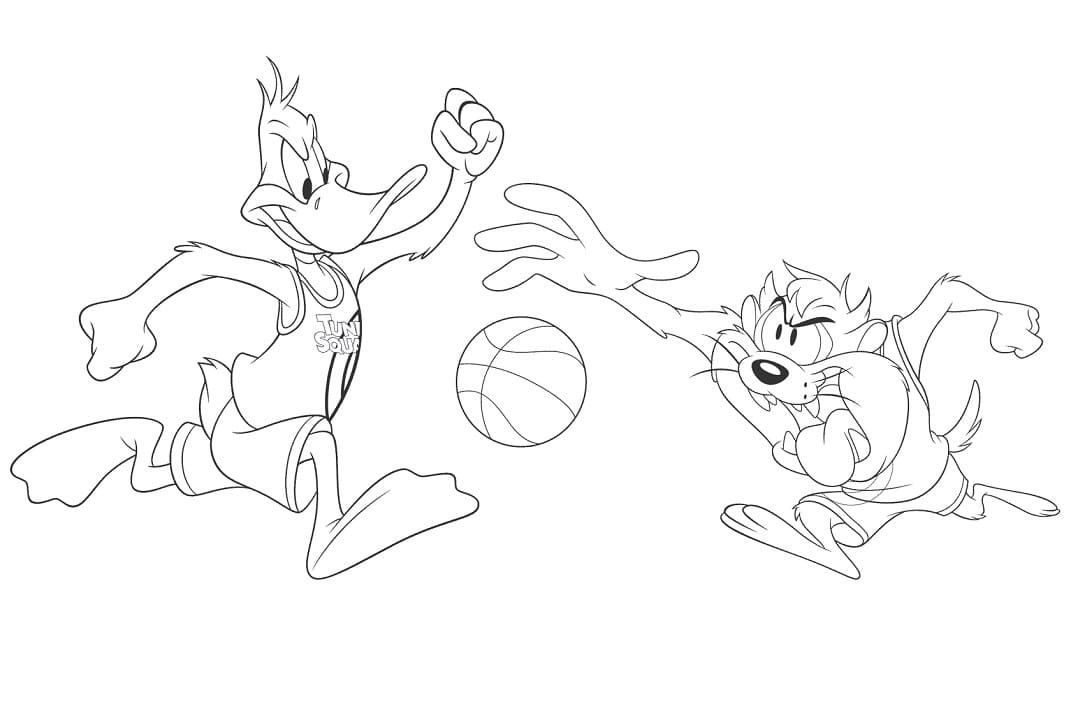 Space jam coloring pages