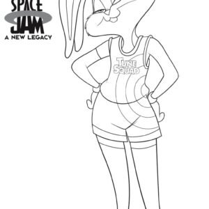 Space jam coloring pages printable for free download