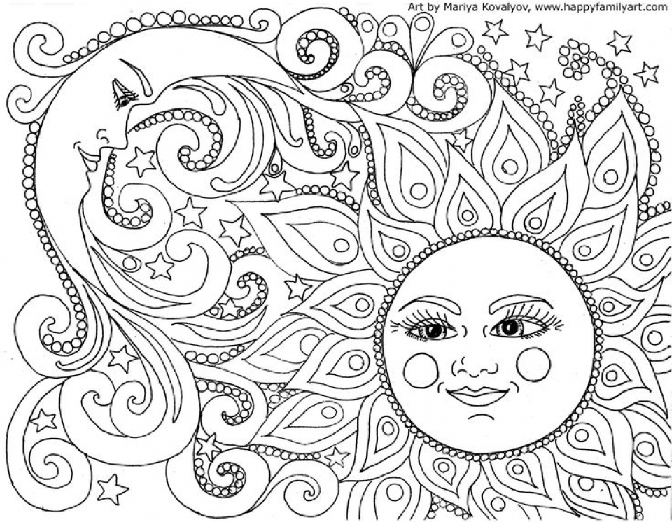 Free printable space coloring pages for adults