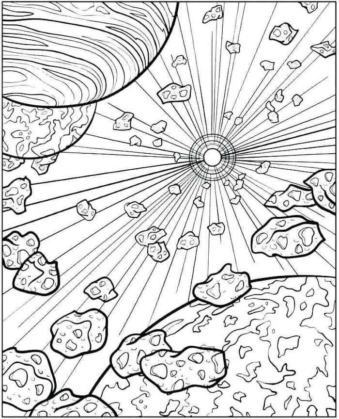 Space coloring pages pdf