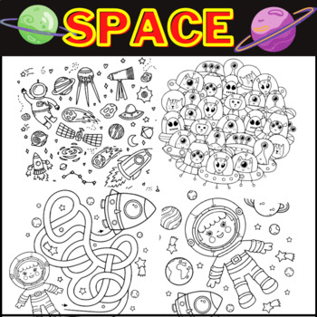 Space coloring pages space activities sheets printablepdfcoloring sheets