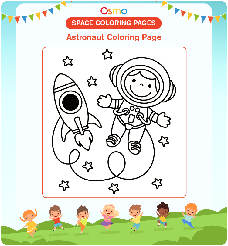 Space coloring pages download free printables for kids